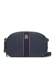 Tommy Hilfiger Torebka Th Legacy Camera Bag AW0AW16898 Granatowy. Niebieskie listonoszki damskie Tommy Hilfiger, bez wzorów, ze skóry, bez dodatków. Za 289.99 zł.
