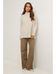 Soft Cashmere Golf w kolorze szarobrązowym rozmiar: 34/36. Brązowe golfy damskie Soft Cashmere, bez wzorów, z kaszmiru, bez ramiączek. Za 152.99 zł.