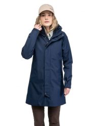 Bergans Płaszcz funkcyjny "Oslo" w kolorze granatowym rozmiar: S. Niebieskie płaszcze damskie Bergans, m, bez wzorów, z materiału, bez kaptura. Za 525.86 zł.