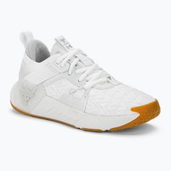 Buty treningowe damskie Under Armour Project Rock 6halo. Białe obuwie sportowe damskie Under Armour, bez zapięcia, na fitness i siłownię. Za 529.99 zł.