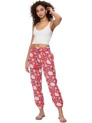 Aller Simplement Spodnie w kolorze różowo-białym rozmiar: 38/40. Różowe spodnie materiałowe damskie Aller Simplement, bez wzorów, z bawełny. Za 56.99 zł.