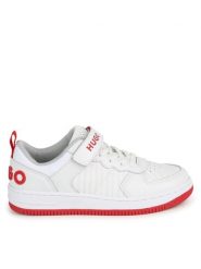 Hugo Sneakersy G00097 S Biały. Białe buty sportowe chłopięce Hugo, ze skóry, bez zapięcia. Za 299.99 zł.