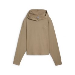 Damska bluza z kapturem ESS ELEVATED PUMA Oak Branch Beige. Brązowe bluzy damskie Puma, xs, bez wzorów, z materiału, z kapturem. Za 234.65 zł.