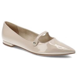 Beżowe Baleriny Tamaris Stylowe Obuwie Damskie. Brązowe sukienki damskie Tamaris, bez wzorów, eleganckie, bez ramiączek. Za 212.99 zł.