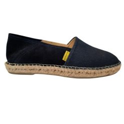 Buty Espadryle Unisex. Niebieskie espadryle damskie PACIFIQUE SUD, bez wzorów, bez obcasa. Za 252.50 zł.