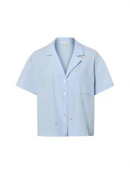 Marie Lund Damska koszulka do piżamy Kobiety niebieski|biały w paski, XS. Białe piżamy damskie Marie Lund, bez wzorów, z bawełny, bez ramiączek. Za 199.95 zł.