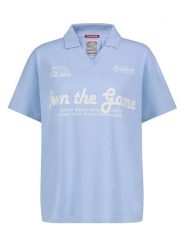 Sublevel Koszulka w kolorze błękitnym rozmiar: M. Niebieskie bluzki damskie Sublevel, m, bez wzorów, z bawełny, bez kołnierzyka, bez ramiączek. Za 43.99 zł.