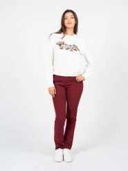 Liu Jo Bluza "Chiusa" | WF2331 F0090 | Kobieta | Biały. Białe bluzy damskie Liu Jo, s, bez wzorów, z bawełny, bez kaptura. W wyprzedaży za 299.00 zł.