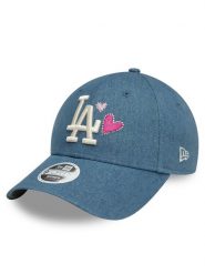 New Era Czapka z daszkiem Los Angeles Dodgers Denim Icon 9Forty 60595350 Niebieski. Niebieskie czapki z daszkiem damskie New Era, bez wzorów, z bawełny. Za 109.99 zł.