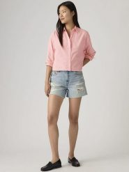 Levi's Bluzka "Harlie" w kolorze jasnoróżowym rozmiar: L. Różowe bluzki damskie Levi's, l, bez wzorów, z bawełny, bez kołnierzyka, bez ramiączek. Za 116.86 zł.