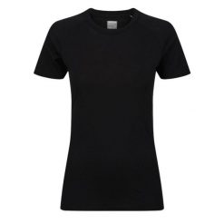 Koszulka merino damska Inov-8 Merino Short Sleeve T-Shirt. Czarne koszulki sportowe damskie Inov-8, bez wzorów, bez ramiączek. Za 193.99 zł.