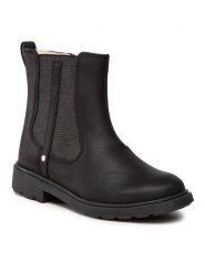 Clarks Kozaki Astrol Orin K 261537496 Czarny. Czarne kozaki dziewczęce Clarks, bez wzorów, z nubiku, bez obcasa, bez zapięcia. Za 319.99 zł.