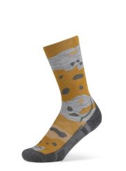 Skarpety turystyczne Buff Merino LIghtweight Crew Sock LWC2. Żółte skarpetki damskie Buff, bez wzorów, z elastanu. Za 131.99 zł.