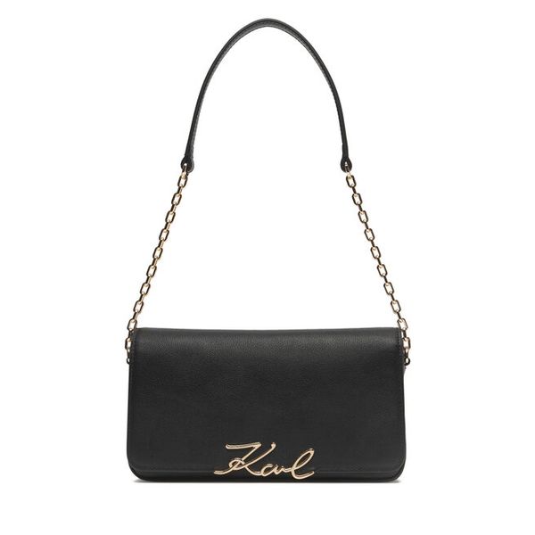 Torebka KARL LAGERFELD. Czarne torebki wieczorowe damskie KARL LAGERFELD, bez wzorów, bez dodatków. Za 849.99 zł.