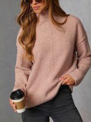 Milan Kiss Sweter w kolorze jasnoróżowym rozmiar: L. Różowe swetry klasyczne damskie Milan Kiss, l, bez kołnierzyka. Za 187.52 zł.