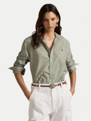 Polo Ralph Lauren Koszula 211971514500 Zielony Classic Fit. Zielone koszule damskie Polo Ralph Lauren, l, bez wzorów, z bawełny, bez kołnierzyka, bez ramiączek. Za 819.99 zł.