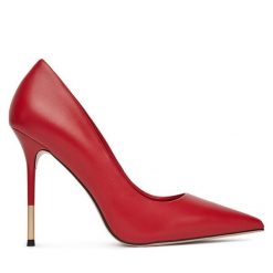Szpilki Eva Minge. Czerwone szpilki damskie Eva Minge, bez wzorów, bez obcasa, na szpilce, bez zapięcia. Za 479.99 zł.
