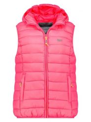 Geographical Norway Kamizelka pikowana "Vatikolor" w kolorze różowym rozmiar: L. Różowe kamizelki damskie Geographical Norway, l, bez wzorów, bez kaptura. Za 113.99 zł.