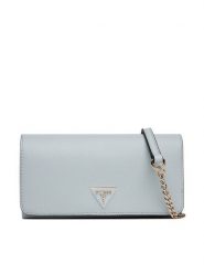 Guess Torebka Noelle II Mini HWZG96 72750 Błękitny. Niebieskie torebki wieczorowe damskie Guess, z aplikacjami, ze skóry, bez dodatków. Za 289.99 zł.