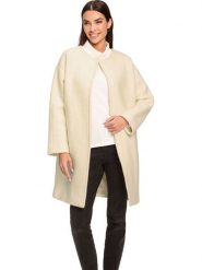 Heine Płaszcz przejściowy w kolorze beżowym rozmiar: 44. Brązowe płaszcze damskie Heine, bez wzorów, bez kaptura. Za 139.54 zł.