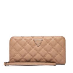 Portfel Guess. Brązowe portfele damskie Guess, z aplikacjami. Za 229.99 zł.