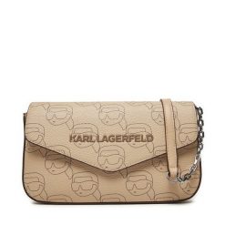 Torebka KARL LAGERFELD. Brązowe torebki wieczorowe damskie KARL LAGERFELD, bez wzorów, bez dodatków. Za 469.99 zł.