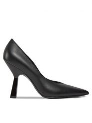 Patrizia Pepe Czółenka 8Z0029/L048-K103 Czarny. Czarne czółenka damskie Patrizia Pepe, bez wzorów, ze skóry, bez obcasa. Za 2,369.00 zł.
