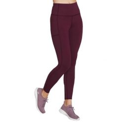 Spodnie treningowe damskie Skechers GO Walk High. Fioletowe spodnie sportowe damskie Skechers, xs, bez wzorów, z materiału, na fitness i siłownię. Za 179.99 zł.