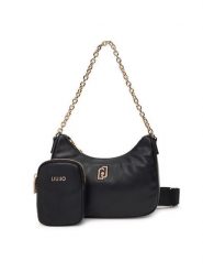 Liu Jo Torebka S Hobo AF5180 E0077 Czarny. Czarne torebki klasyczne damskie Liu Jo, ze skóry, bez dodatków. Za 499.99 zł.