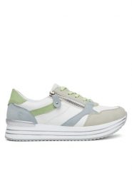 Remonte Sneakersy D1323-84 Biały. Białe obuwie sportowe damskie Remonte, ze skóry, bez zapięcia. Za 419.99 zł.
