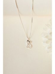 Heliophilia Srebrny naszyjnik z zawieszką - dł. 40 cm rozmiar: onesize. Szare naszyjniki damskie Heliophilia, z cyrkonią, srebrne. Za 72.45 zł.