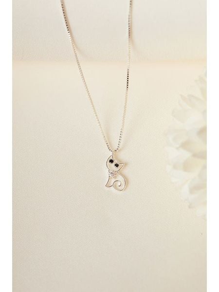 Heliophilia Srebrny naszyjnik z zawieszką - dł. 40 cm rozmiar: onesize. Szare naszyjniki damskie Heliophilia, z cyrkonią, srebrne. Za 60.99 zł.