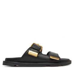 Klapki Marc O'Polo. Czarne klapki damskie Marc O'Polo, bez wzorów, bez obcasa, bez zapięcia. Za 469.99 zł.