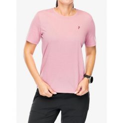 Koszulka z nadrukiem damska Peak Performance Explore Graphic Tee. Czerwone koszulki sportowe damskie Peak Performance, bez wzorów, bez ramiączek. Za 144.99 zł.