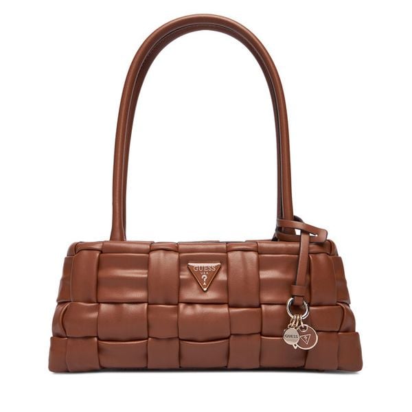 Torebka Guess. Brązowe torebki klasyczne damskie Guess, bez dodatków. Za 369.99 zł.