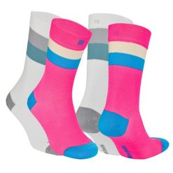 Lekkie skarpety kompresyjne sportowe z ochroną przed pęcherzami - Sevilla SC. Białe skarpetki damskie Norfolk, bez wzorów, z elastanu. Za 149.99 zł.