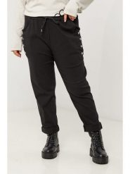 Curvy Lady Spodnie w kolorze czarnym rozmiar: 40/42. Czarne spodnie materiałowe damskie Curvy Lady, bez wzorów, z bawełny. Za 239.29 zł.