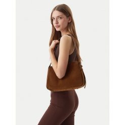 Torebka Tory Burch. Brązowe torebki klasyczne damskie Tory Burch, bez dodatków. Za 2,189.00 zł.