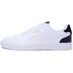 Trampki Puma Shuffle Biały. Białe trampki damskie Puma, bez wzorów, ze skóry ekologicznej, bez zapięcia. Za 390.00 zł.