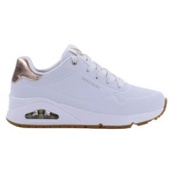 Buty na co dzień damskie SKECHERS UNO sneakersy. Białe obuwie sportowe damskie Skechers, bez zapięcia, trekkingowe, Skechers Sport. Za 303.00 zł.
