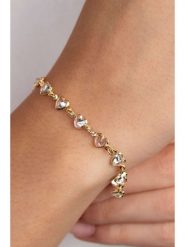 Heliophilia Pozłacana bransoletka z elementami ozdobnymi rozmiar: onesize. Żółte bransoletki damskie Heliophilia, pozłacane. Za 187.07 zł.