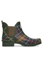 Barbour Kalosze Wilton LRF0066TN11 Zielony. Zielone kalosze damskie Barbour, bez wzorów, z gumy. Za 349.99 zł.