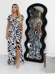 Sukienka Model Soe Zebra - Jersa. Sukienki damskie Jersa, bez wzorów, z elastanu, eleganckie, bez ramiączek. Za 668.78 zł.