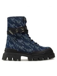 Desigual Trapery Track 24WSTD01 Niebieski. Niebieskie trapery damskie Desigual, z materiału, bez zapięcia. Za 749.99 zł.