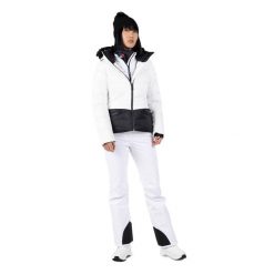 Kurtka narciarska damska Rossignol Joseray Down Jkt. Białe kurtki sportowe damskie Rossignol, na jesień, l, bez wzorów, z materiału, z kapturem. Za 2,289.00 zł.