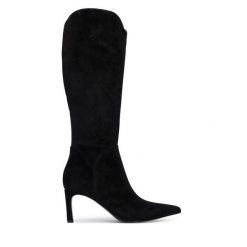 Kozaki Guess. Czarne kozaki damskie Guess, bez obcasa, na szpilce, bez zapięcia. Za 1,019.00 zł.