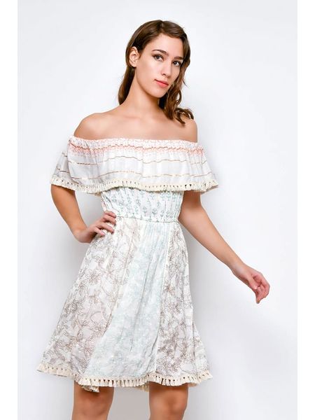 H.H.G. Sukienka w kolorze jasnoszaro-błękitnym rozmiar: XL. Szare sukienki damskie H.H.G., z aplikacjami, z wiskozy, bez ramiączek. Za 32.75 zł.