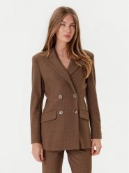 Marella Marynarka Agile 2523046201 Brązowy Regular Fit. Brązowe marynarki i żakiety damskie Marella, bez wzorów, z syntetyku. Za 1,549.00 zł.