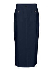 Vero Moda Spódnica "Luna" w kolorze niebieskim rozmiar: XS. Niebieskie spódnice damskie Vero Moda, na co dzień, xs, bez wzorów, midi. Za 52.67 zł.