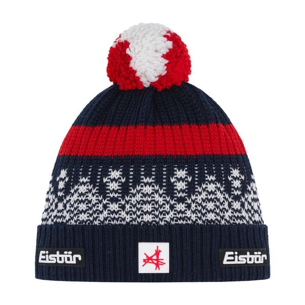 Czapka Eisbar Norrak Pompon MÜ SA. Czarne czapki damskie Eisbär, bez wzorów, z wełny. Za 219.90 zł.